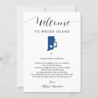 Any Color Rhode Island Wedding Welcome Itinerary