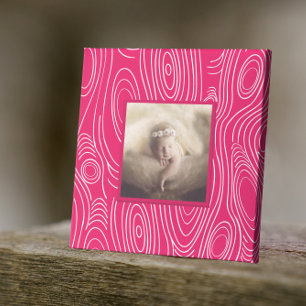 Any Color Rustic Wood Grain Abstract Modern Art Canvas Print