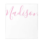 Any Color - Script Name Personalized Large Notepad