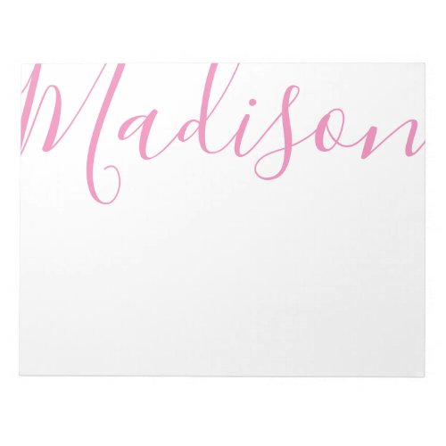 Any Color _ Script Name Personalized Large Notepad