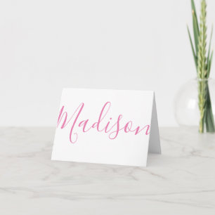 Any Color - Script Name Personalized Note Cards