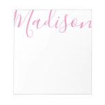 Any Color - Script Name Personalized Notepad