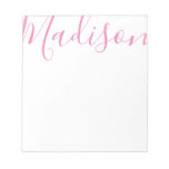 Any Color - Script Name Personalized Notepad Any Color - Script Name Personalized Notepad