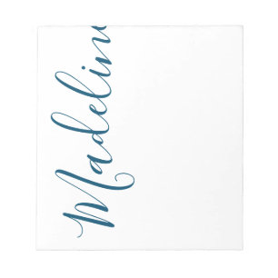 Any Color - Script Name Personalized Notepad