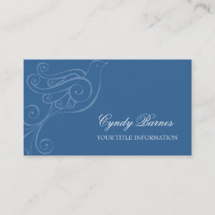 Any Color Scrolly Bird Business Card