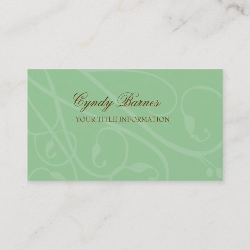 Any Color Scrolly Vines Business Card