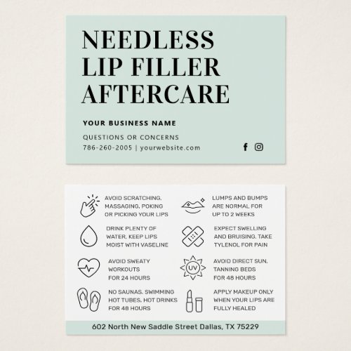 Any Color Simple Needles Lips Filler Aftercare