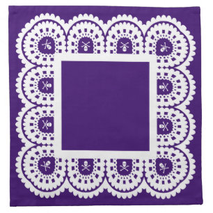 ANY COLOR! Skull Lace Napkin