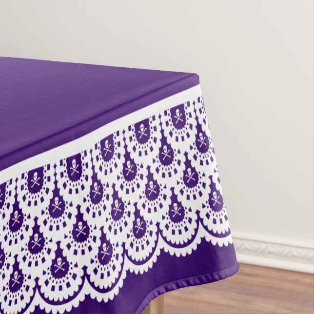 Any Color Skull Lace Tablecloth (In Situ)