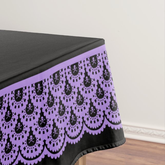 Any Color Skull Lace Tablecloth (In Situ)