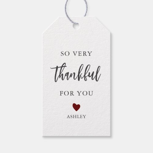 Any Color So Very Thankful for You Gift Tags