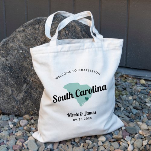 Any Color South Carolina Wedding Welcome Bag Tote Bag