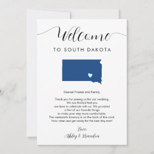 Any Color South Dakota Wedding Welcome Itinerary