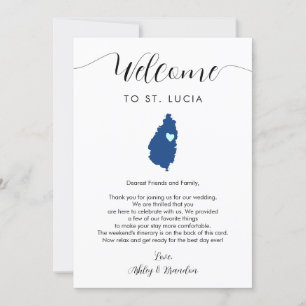 Any Color St. Lucia Wedding Welcome Itinerary