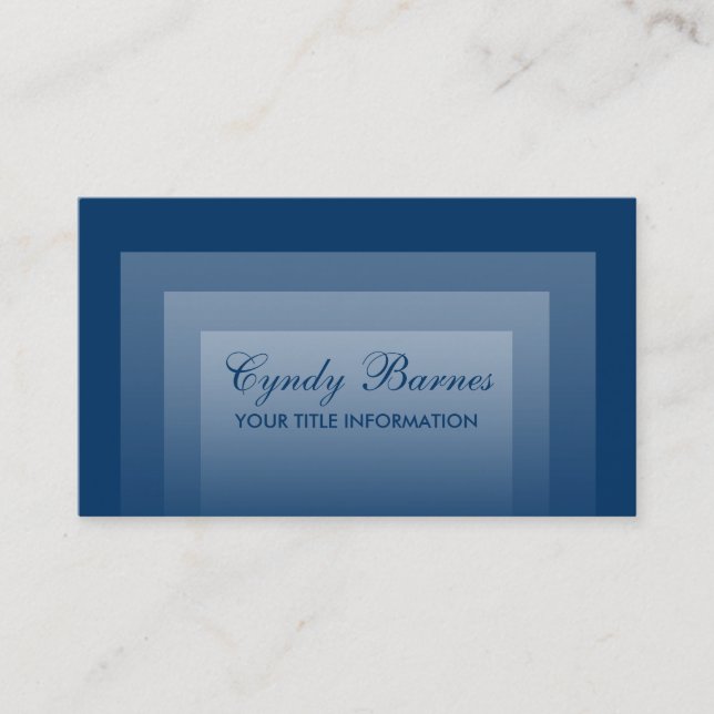 Any Color Stacked Gradients Business Card (Front)