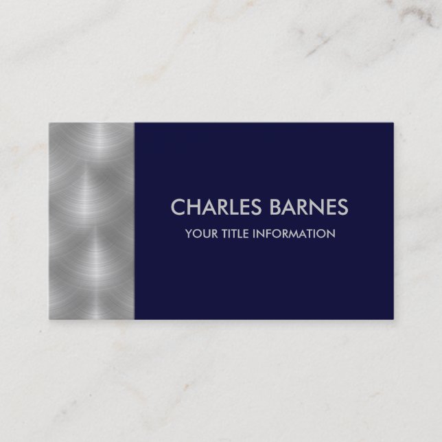 Any Color Steel Business Card (Front)