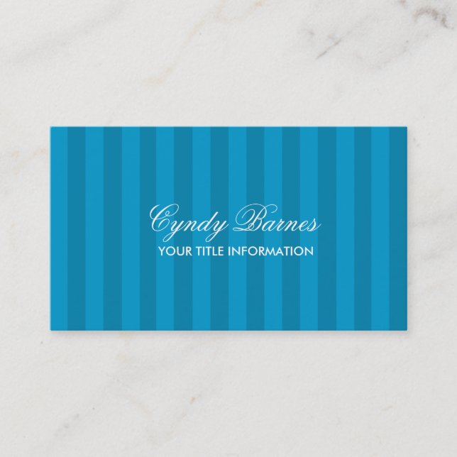 Any Color Stripe Business Card (Front)