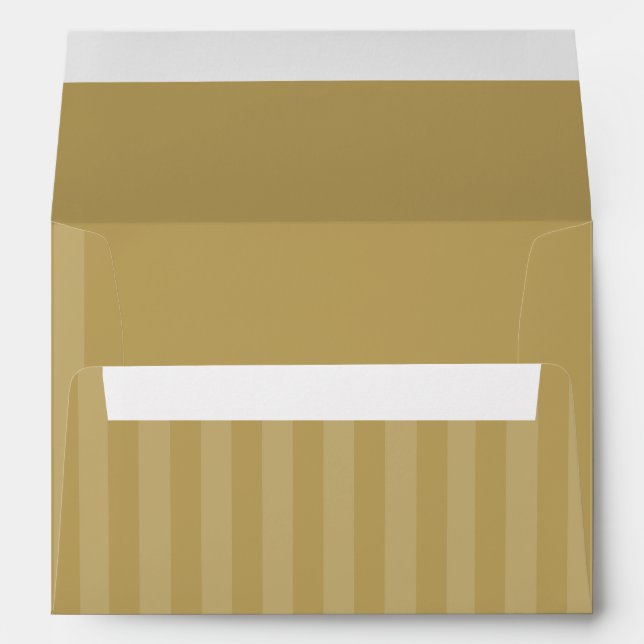 Any Color Stripe Invitation Envelope (Back (Bottom))