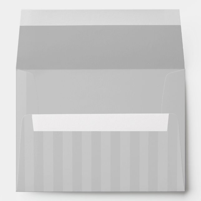 Any Color Stripe Invitation Envelope (Back (Bottom))
