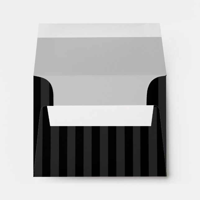 Any Color Stripe RSVP Envelope (Back (Bottom))