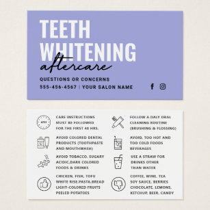 Any Color Teeth Whitening Aftercare Instructions 