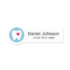 Any color tooth logo red heart dentist dental