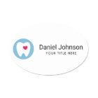 Any color tooth logo red heart dentist dental