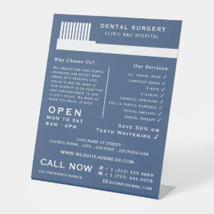 Any Color Toothbrush, Dentistry, Dentist Advert Pedestal Sign