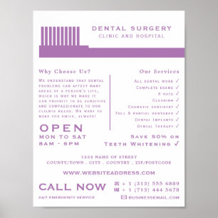 Any Color Toothbrush, Dentistry, Dentist Advert Poster