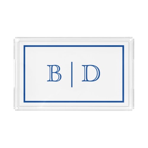 Any Color _ Two Letter Monogram Acrylic Tray