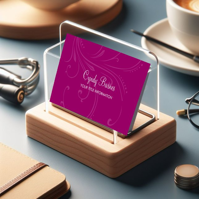 Any Color Vine Pattern Business Card (Creator Uploaded)