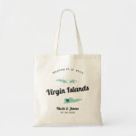 Any Color Virgin Islands Wedding Welcome Bag, Tote Bag<br><div class="desc">Wedding weekend welcome gift bag for out of town guests to your wedding, featuring image of the Virgin Islands. You may edit the colors for any part of this design, as well as move the heart to the location of your wedding. To change colors, click personalize and then "edit using...</div>
