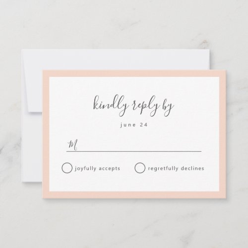 ANY COLOR wedding RSVP reply cards for buffet