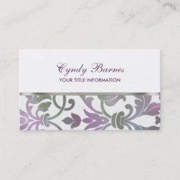 Any Color with Colorful Damask Business Card