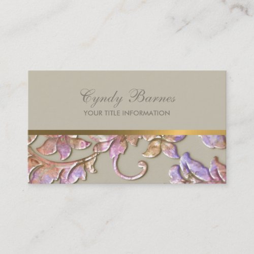 Any Color with Colorful Damask Business Card