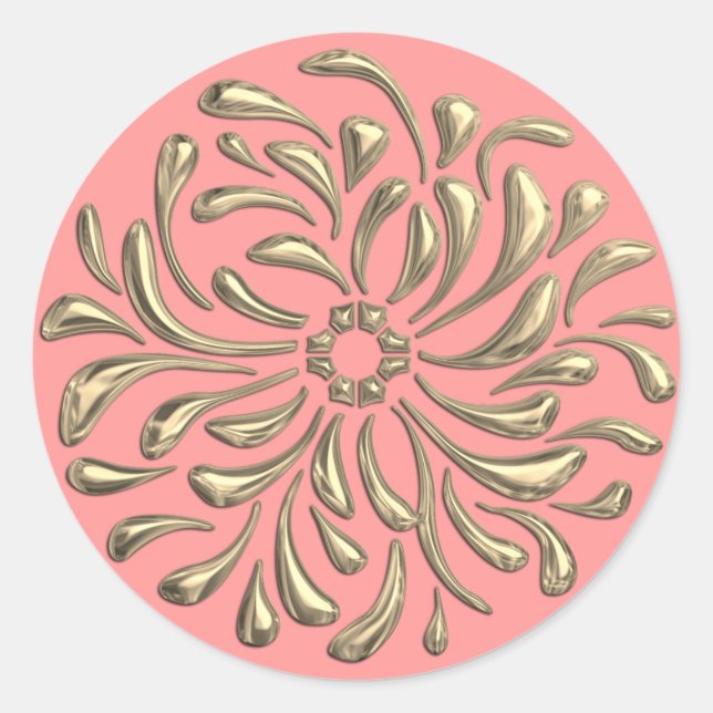 Any Color with Gold Design Seal (Front)