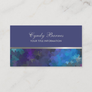 Any Color with Multi Colored Pattern Business Card