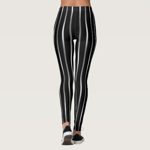Any Color with Silver Stripes Leggings
