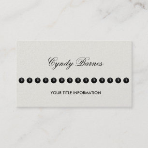 Any Color with String of Pearls Business Card