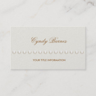 Any Color with String of Pearls Business Card