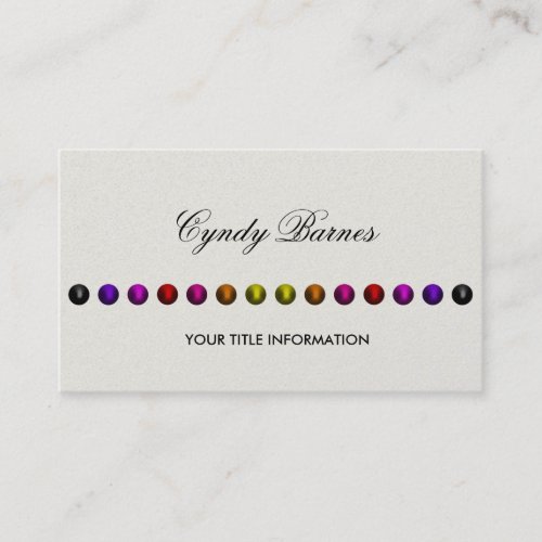Any Color with String of Pearls Business Card