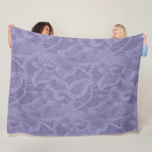 Any Color You Like Enlarged Lace Pattern Fleece Blanket