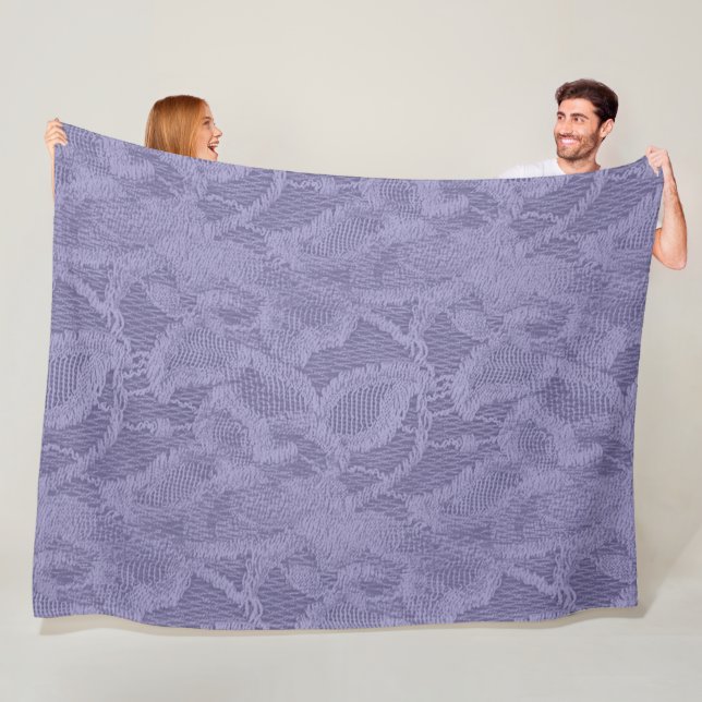 Any Color You Like Enlarged Lace Pattern Fleece Blanket (In Situ)