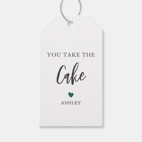 Any Color You Take the Cake Cupcake or Cake Pop Gift Tags