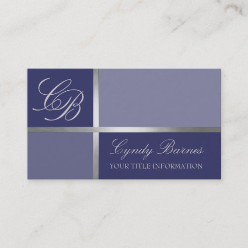 Any Color Your Monogram Business Card