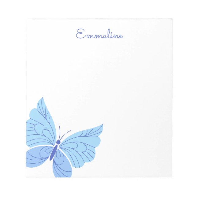Any Colors - Butterfly Personalized Notepad (Front)