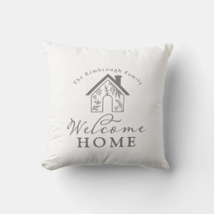 Any Colors Housewarming Closing Gift Welcome Home Throw Pillow