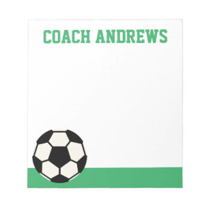 Any Colors Soccer Personalized Notepad