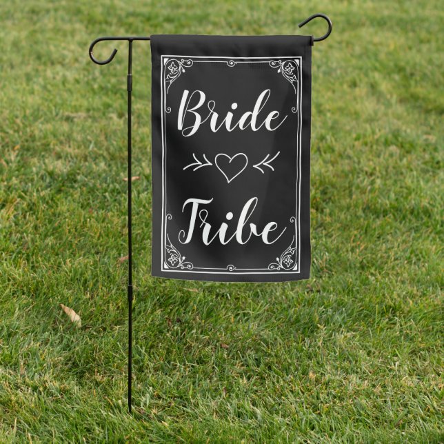 Any Custom Color Bride Tribe Wedding Garden Flag (In SItu)