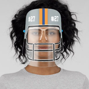 Any Custom Color Football Helmet Face Shield